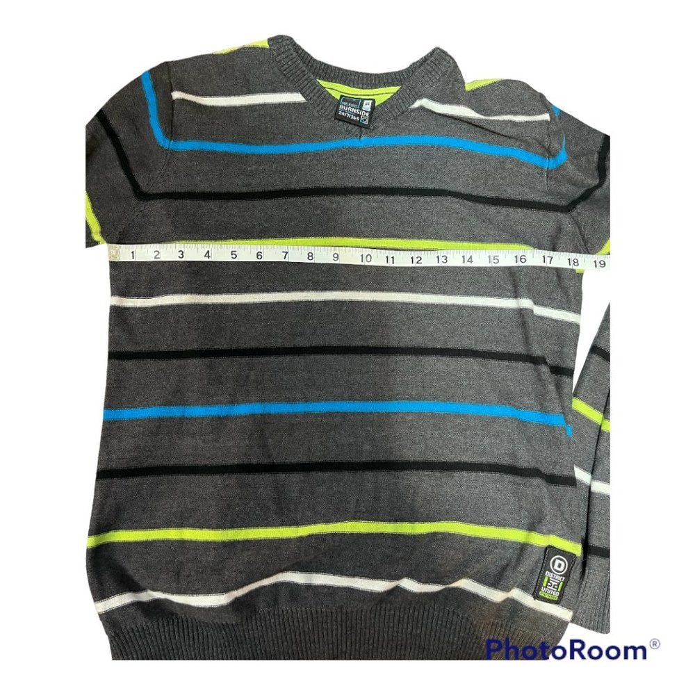 BURNSIDE Ldt Edition Men's V-Neck Sweater Size S - Picture 7 of 8